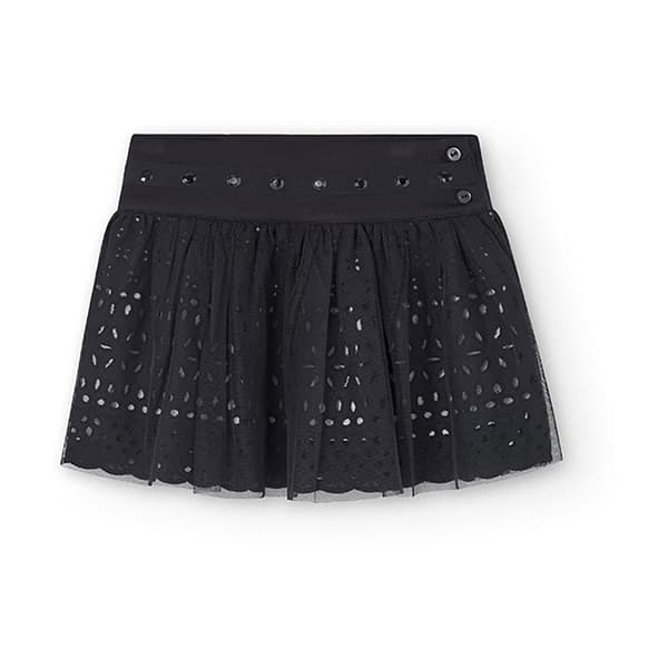 Boboli 728456 Kjol Svart 6 Years Flicka