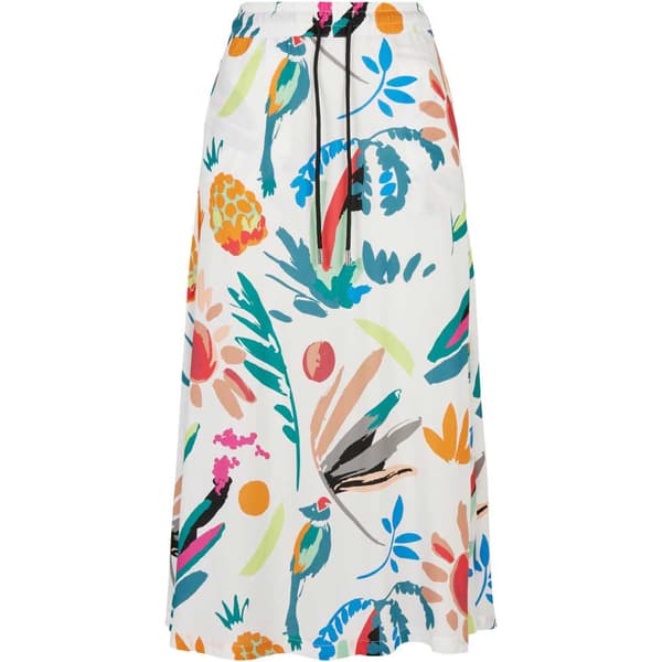 Urban Classics Viscose Højtaljet Midi-nederdel Hvid S Kvinde