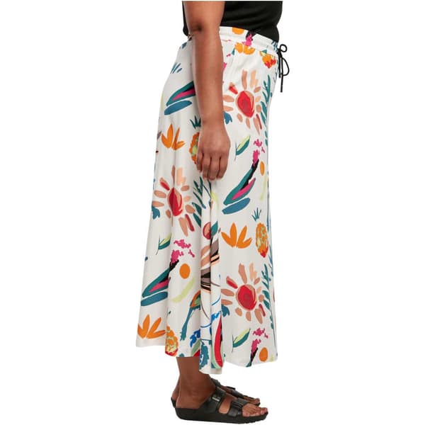 Urban Classics Viscose Højtaljet Midi-nederdel Hvid S Kvinde