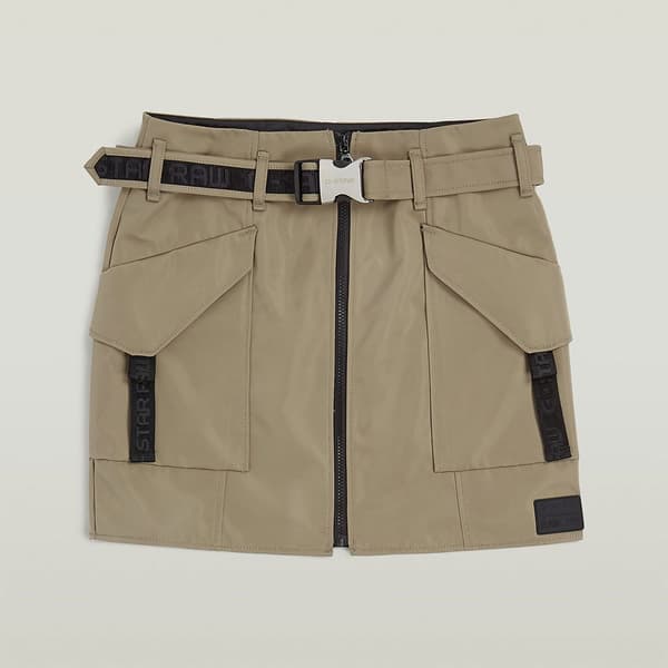 G-star D25239-d720 Kort Kjol Beige 28 Kvinna