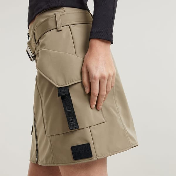 G-star D25239-d720 Kort Kjol Beige 28 Kvinna