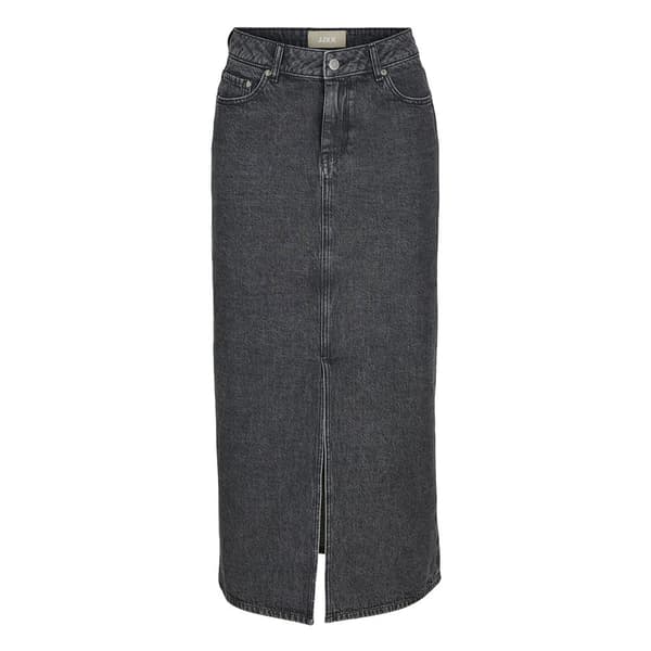 Jack & Jones Aura Long Denimnederdel Grå S Kvinde