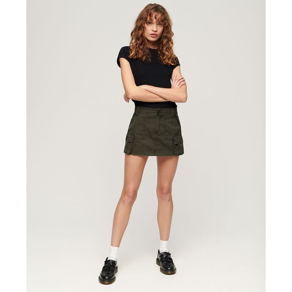 Superdry Vintage Utility Lyhyt Hame Vihreä L Nainen