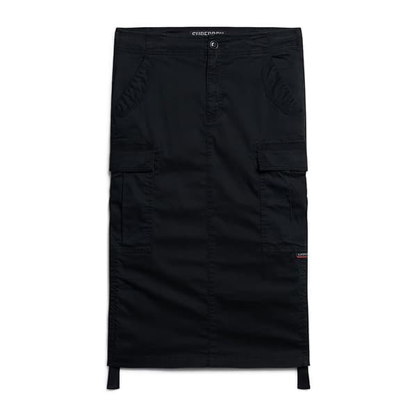 Superdry Cargo Midinederdel Sort XS Kvinde