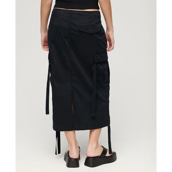 Superdry Cargo Midinederdel Sort XS Kvinde