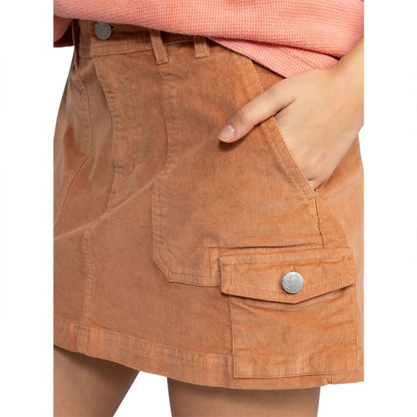 Roxy Roll With It Cord Kort Kjol Rosa S Kvinna