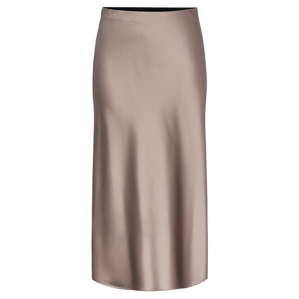 Yas Pella Midinederdel Beige XS Kvinde