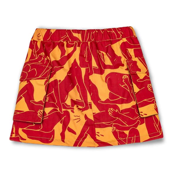 Grimey Lust Mantra Kort Nederdel Orange M Kvinde