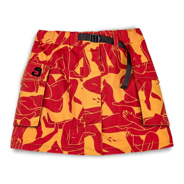 Grimey Lust Mantra Kort Nederdel Orange M Kvinde