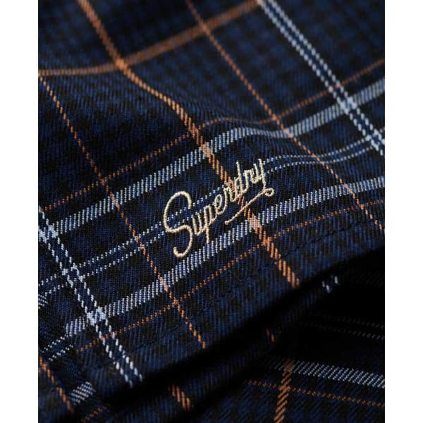 Superdry Check Kort Nederdel Blå 2XS Kvinde