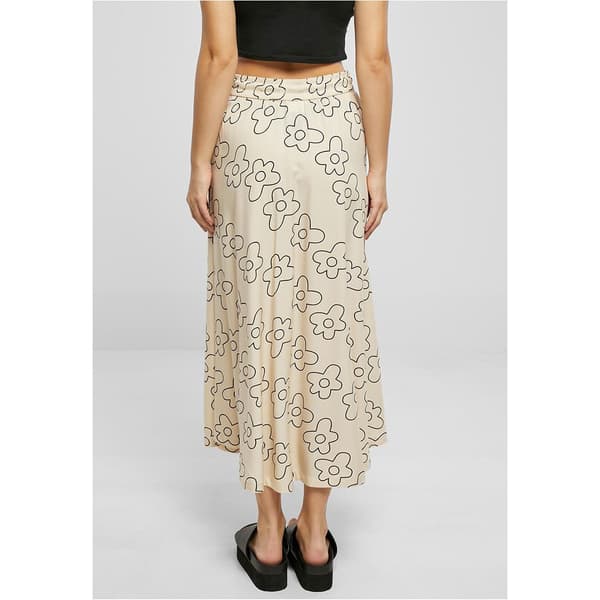 Urban Classics Viscose Midinederdel Beige 4XL Kvinde