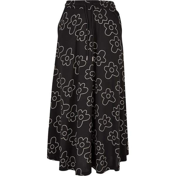 Urban Classics Viscose Nederdel Sort 5XL Kvinde