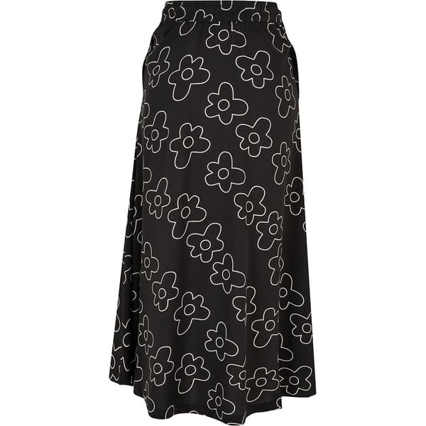 Urban Classics Viscose Nederdel Sort 4XL Kvinde