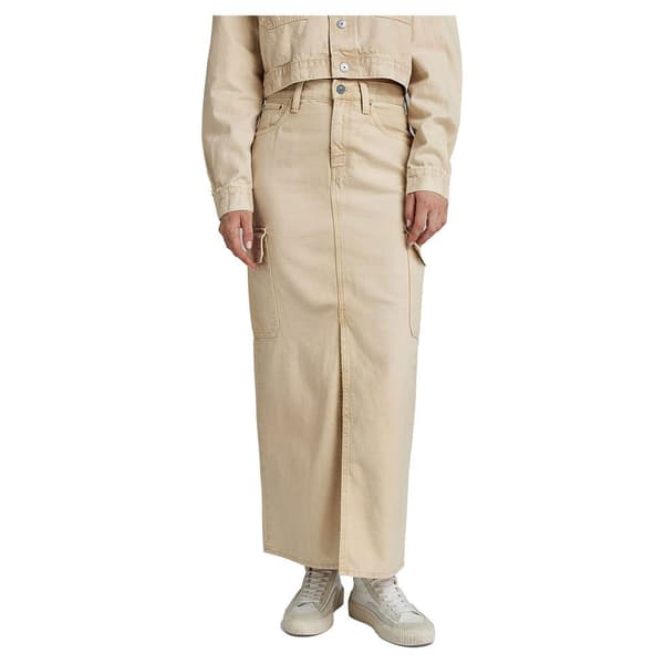 G-star Viktoria Long Lang Nederdel Beige 31 Kvinde