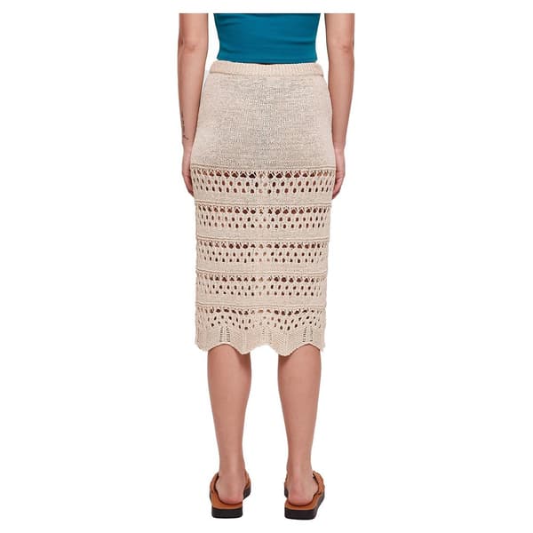 Urban Classics Crochet Midinederdel Beige 4XL Kvinde