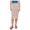 Miniatyrbillede 1 af 4: Urban Classics Crochet Midinederdel Beige 4XL Kvinde