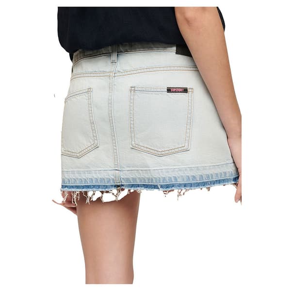 Superdry W7210317a Kort Kjol Blå 26 Kvinna
