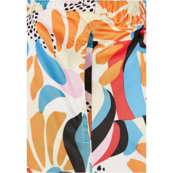 Urban Classics Aop Satin Midinederdel Flerfarvet 5XL Kvinde