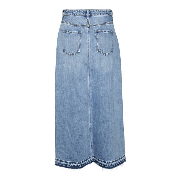 Vero Moda Zayla Lång Kjol Blå XS Kvinna