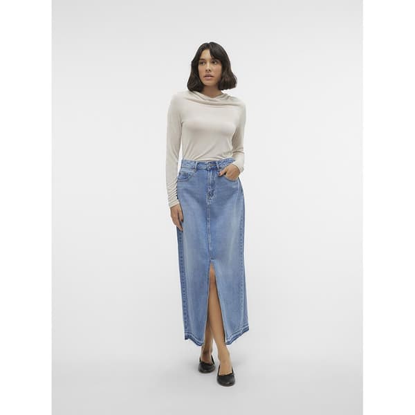 Vero Moda Zayla Lång Kjol Blå XS Kvinna