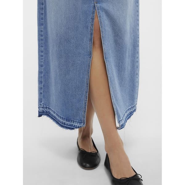 Vero Moda Zayla Lång Kjol Blå XS Kvinna