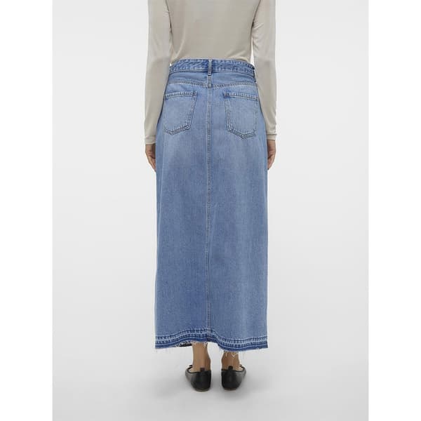 Vero Moda Zayla Lång Kjol Blå XS Kvinna