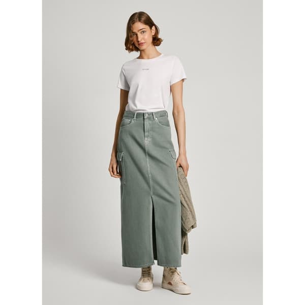 Pepe Jeans Pl901143 Pitkä Hame Vihreä XS Nainen