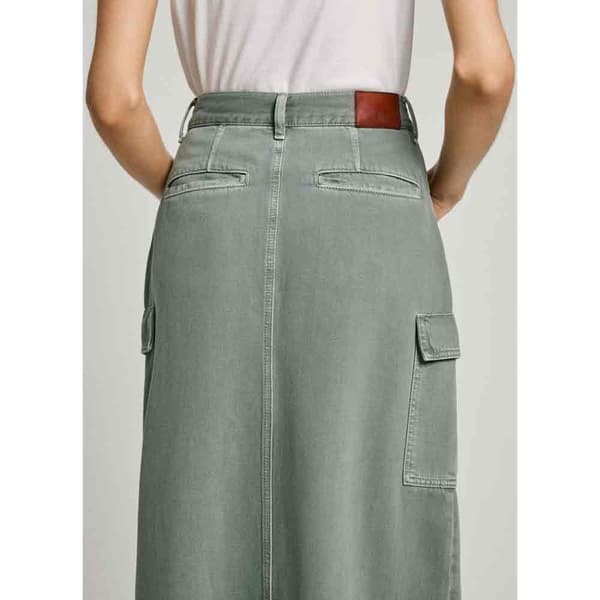 Pepe Jeans Pl901143 Lång Kjol Grönt L Kvinna