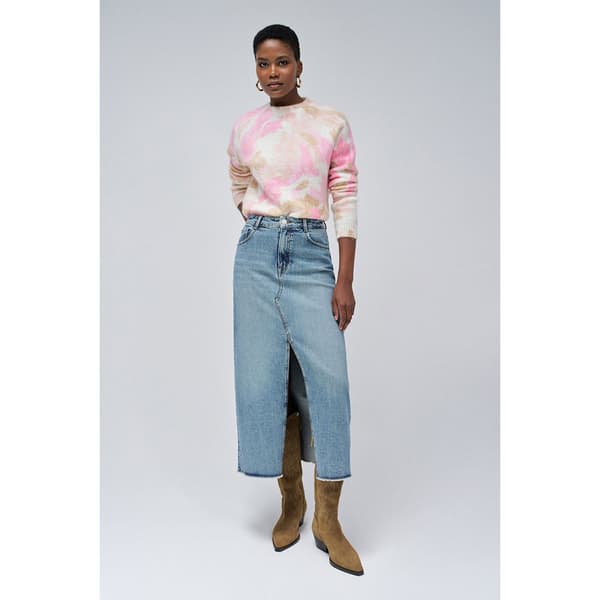 Salsa Jeans 21008776 Kort Nederdel Blå 28 Kvinde