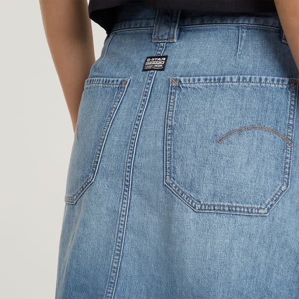 G-star Viktoria Utility Kort Nederdel Blå 24 Kvinde