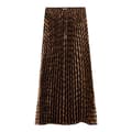 Miniatyrbild 1 av 2: Scotch & Soda Pleated Midikjol Brun L Kvinna