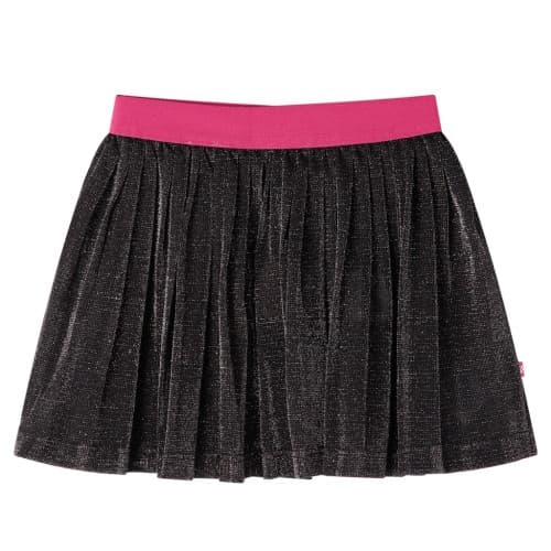 Plisserad kjol för barn glitter marin 116