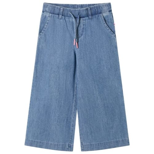Barnbyxor denimblå 140