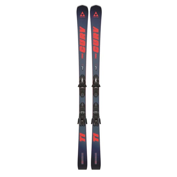 Fischer The Curv Ti Twin Powerrail+rs 10 Gw Powerrail Alpin Ski Pakke Rød 164