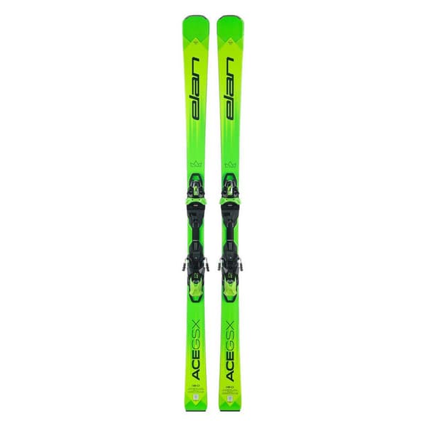 Elan Ace Gsx Fusion X + Emx 12.0 Gw Fus X Blk/grn [f] Alpin Ski Pakke Grøn 180