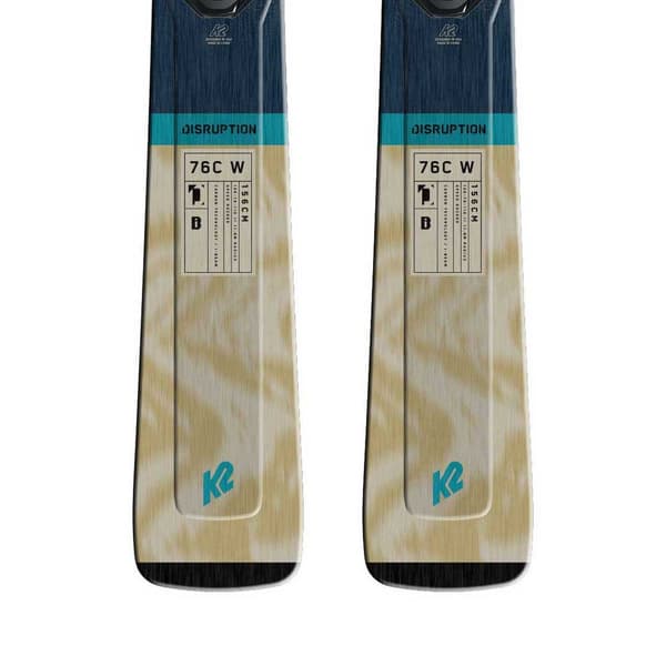 K2 Disruption 76c W+er3 10 Compact Quikclik Alpin Ski Pakke Blå 149