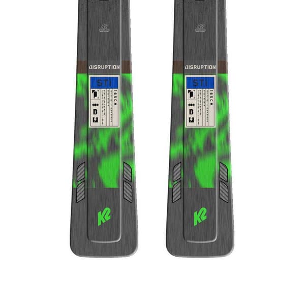 K2 Disruption Sti+mxc 12 Tcx Light Quikclik Alpin Ski Pakke Sort 165