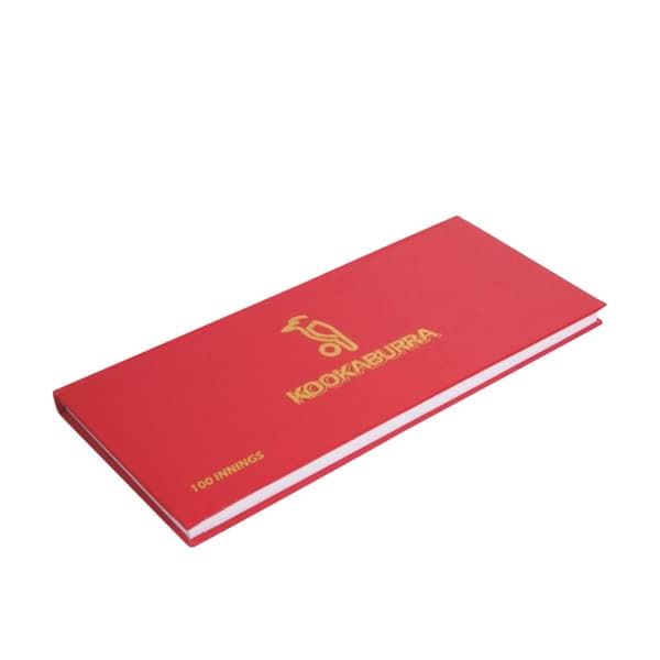 Kookaburra 100 Innings Cricket Scorebook Red/Gold One Size