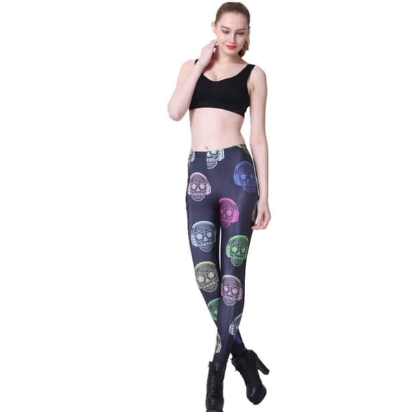 Dödskalle med Hörlurar Leggings