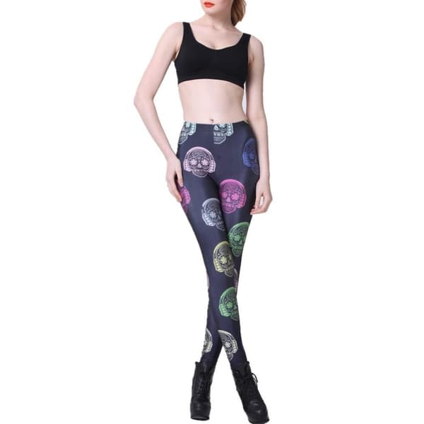 Dödskalle med Hörlurar Leggings