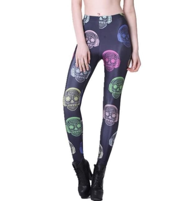 Dödskalle med Hörlurar Leggings