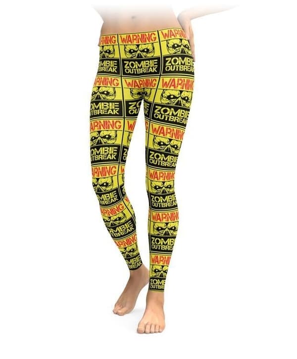 Varning  Zombie Outbreak Leggings multifärg L