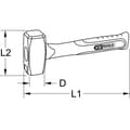 Miniatyrbild 4 av 4: KS Tools 142.5101 1425101 Hammare 1130 g 260 mm DIN 6475 1 st