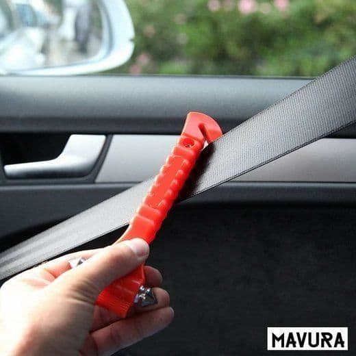 MAVURA Multihammer - DIVERSE - Biltillbehör - Integrerad bältesklippare - Set om 2