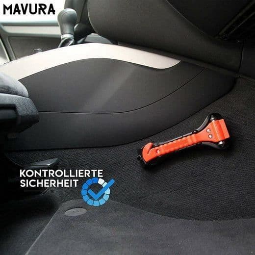 MAVURA Multihammer - DIVERSE - Biltillbehör - Integrerad bältesklippare - Set om 2