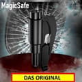 Miniatyrbild 4 av 4: MagicSafe Emergency Hammer - Räddningsverktyg med bältesklippare och glasbrytare - Diverse - Svart