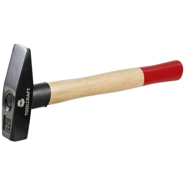 Hammare - TOOLCRAFT - TO-8597556 - Kupolformat huvud - 300 g - Trä