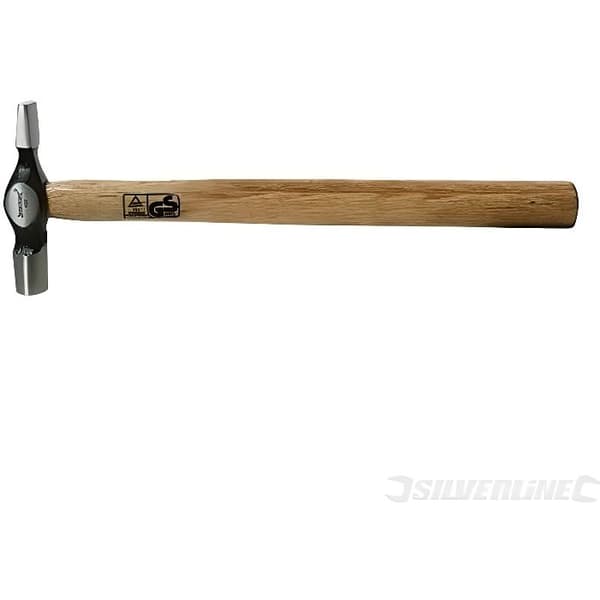 Klädselhammare - SILVERLINE - cross penen - handtag av lövträ - 110 g