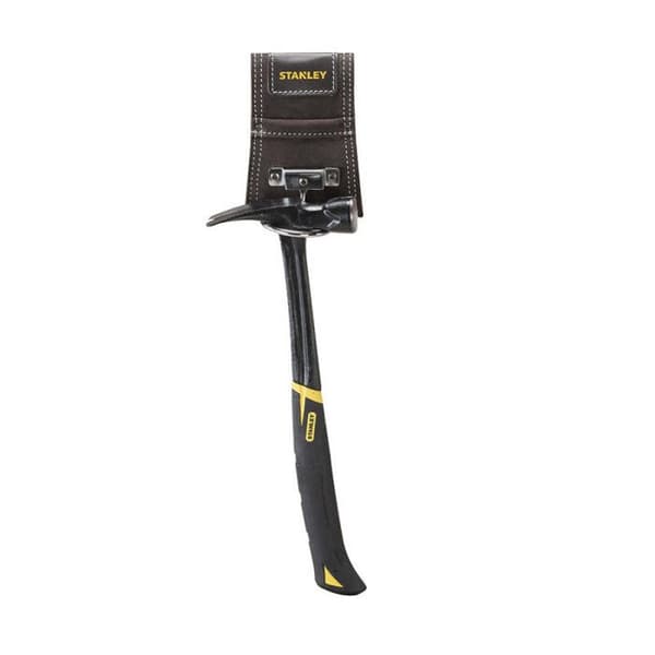 Hammarhållare i äkta läder - STANLEY - DIY-tillbehör - Brun