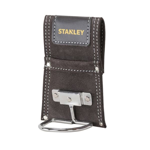 Hammarhållare i äkta läder - STANLEY - DIY-tillbehör - Brun